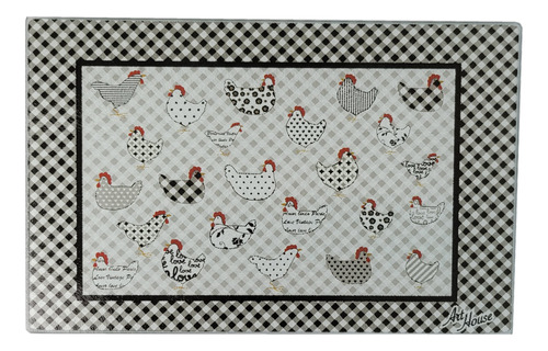 Tabla De Picar Vidrio Irrompible Chica 20x30