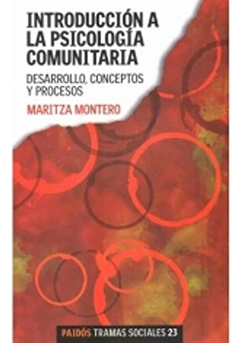 Libro Introducción A La Psicología Comunitaria  De Maritza M