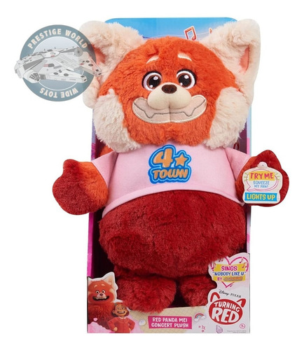 Disney Turning Red Panda Mei Concert Sings - Peluche 22 Cm