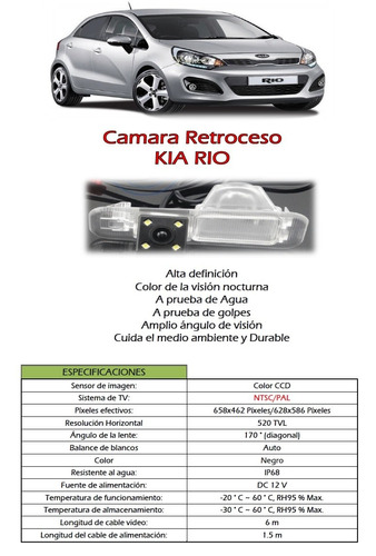 Camara Retroceso Kia Rio