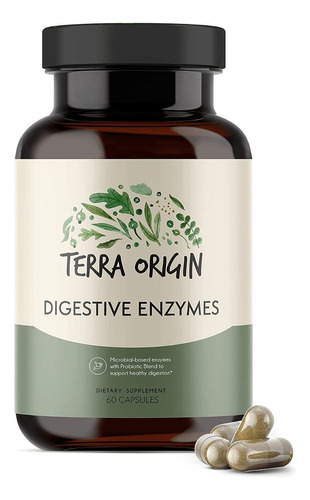 Enzimas Digestivas Terra 60 Cap - - Unidad A $3533