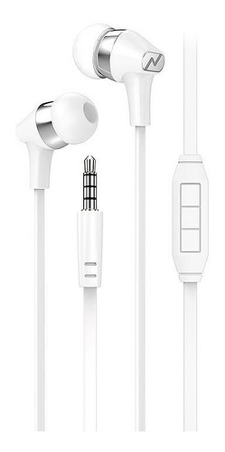 Imagen 1 de 5 de Auriculares In Ear Noga Celulares Manos Libres Cable Flat