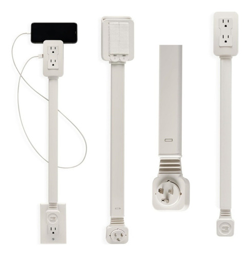 Extensor De Toma De Corriente Con Usb Y Corriente Alterna, A