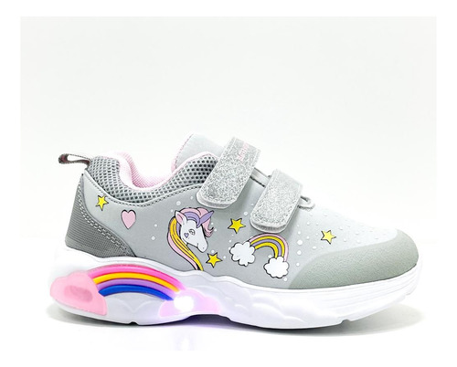 Zapatilla Deportiva Con Luz Nena Arco Iris Botanguita Lakota