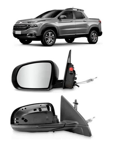 Retrovisor Fiat Toro 2023 Manual Capa De Brinde Esquerdo