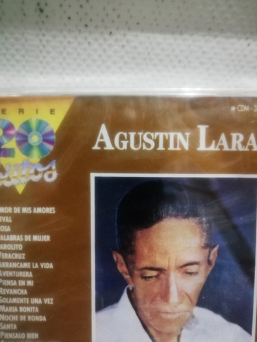 Agustín Lara. 20 Éxitos. Cd. 