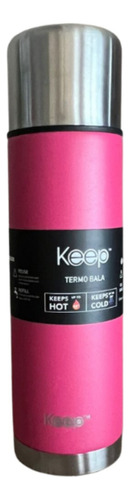 Termo Bala Keep 500ml Acero Inoxidable Color Rosa