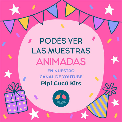 Video Invitación Animada - Con Foto (opcional) Luli Pampín