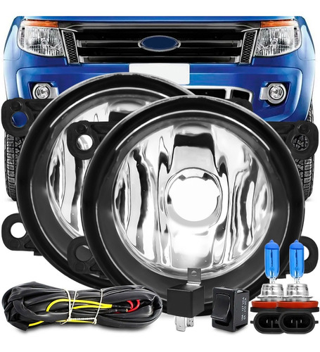 Kit Farol Milha Ranger 2012 2013 2014 2015 Auxiliar Neblina