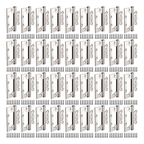 Dobradiça Inox Encaixe Sobrepor 4x3 Soprano Kit 150 Un