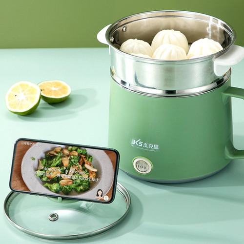 Mini Vaporera Portátil Fácil De Limpiar Con Cesta De Olla