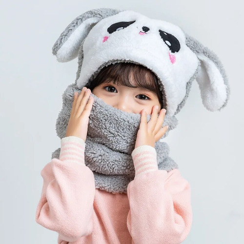 Alm Pasamontañas Touca Gorro Cachecol Para Niños Con El