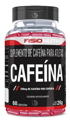 Cafeína 200mg 60 Cáps - Fisionutri