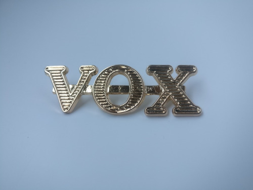 Logo Vox Tamaño Chico Insignia Para Amplificador O Cabezal 