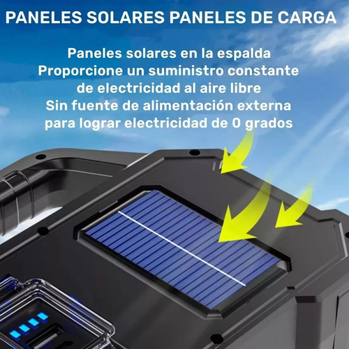 Lámpara Emergencia Recargable Trabajo Tipo Led Mano Portatil