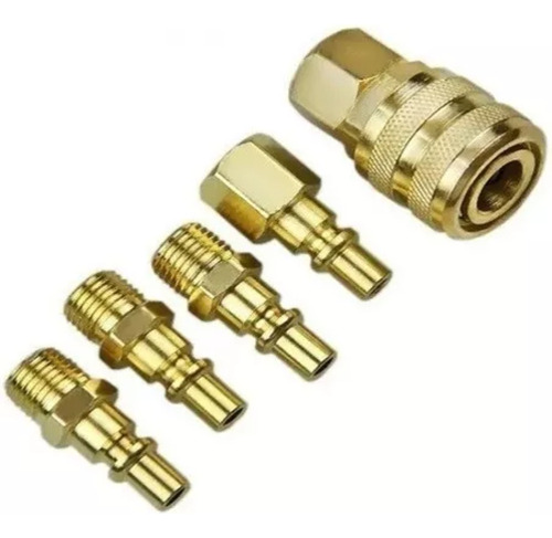 Engate Rápido 1/4 Polegada 5 Peças 1/4 Metal 9qm Eda