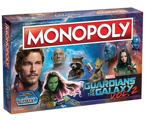 Monopoly Marvel Guardias Of The Galaxy Vol. 2 (americano)