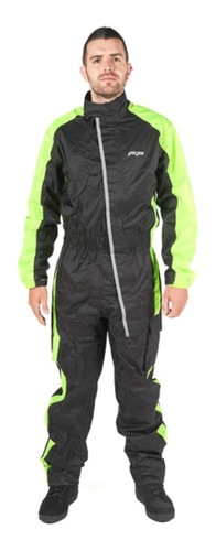 Impermeable Monotraje Hurricane Verde Neón Fp En Aolmoto