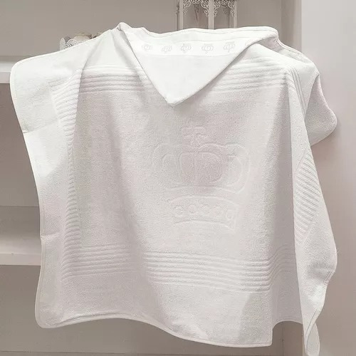 Toalha De Banho Dohler Com Capuz - Baby Classic Branco