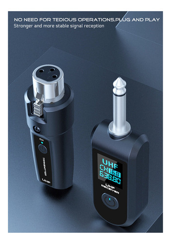 2 Micrófonos Inalámbricos, Transmisor Xlr Inalámbrico Y -fs