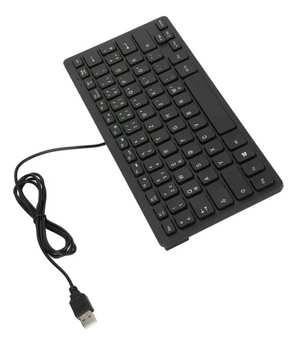Teclado Mini Usb Negro, Ocupada Poco Espacio ! Negro Español Latinoamérica