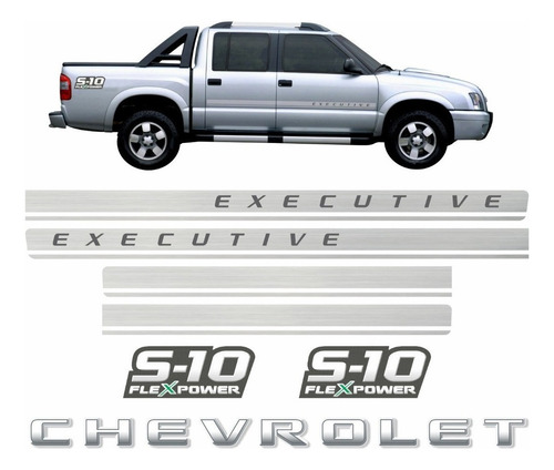 Faixa Adesivo Chevrolet S10 Executive 2011 Flex S10kit23