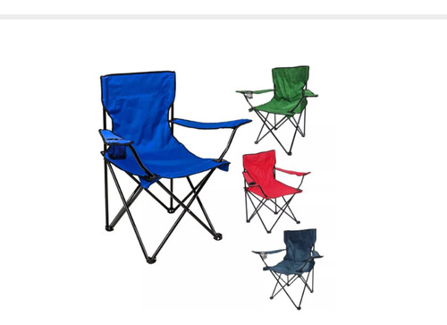 Silla Plegable De Playa Camping Pesca Picnic Con Porta Vaso