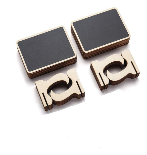 30 Piezas Mini Pizarra De Madera Para Bodas Con Números De M