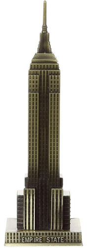 Edificio Empire State 21cm Metal De Bronce Souvenir