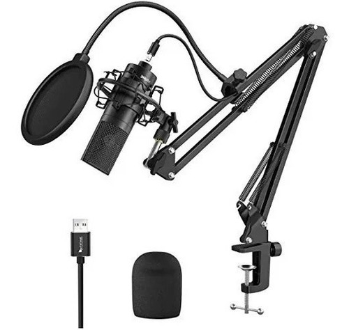 Imagen 1 de 3 de Micrófono Usb Fifine T669 Condensador De Metal Para Grabar