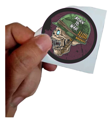 Stickers Calcomanias Pegatinas Army Zombies Militar X 50