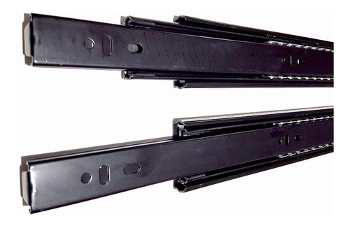 Corredera Telescopica 40cm Negra Guia Cajon 45kg Gw