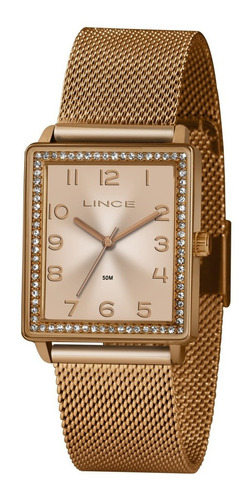 Relógio Lince Feminino Analógico Rose Gold Lqr4665l R2rx