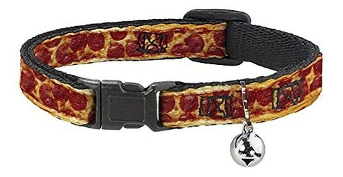 Cat Collar Breakaway Pepperoni Pizza Crust Vivid 8 To 12 Inc
