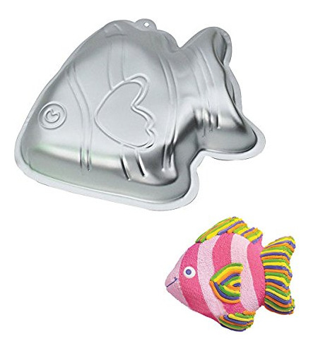 Cute Pescado Forma Pastel Molde Para Hornear Aluminio  10