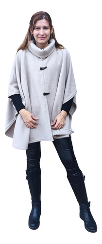Poncho Polar Mujer Con Cuello Alto Calidad Premium