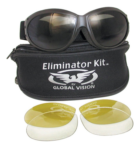 Eliminador Global Vision Kit #2 3 Lente Â Humo Claro Tinte