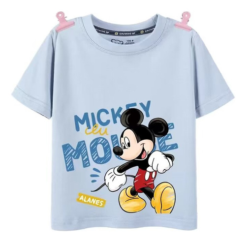 Camisetas Con Estampado Creativo De Manga Corta Mickey Mouse