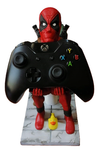 Soporte Joystick Dead Pool Impr 3d Pintado A Mano