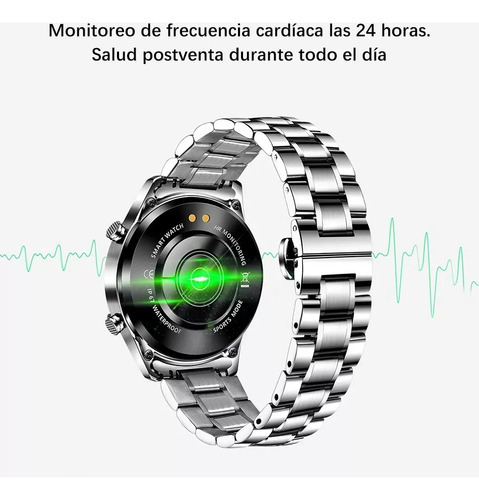 Reloj Inteligente Para Negocios Deportivos A Prueba De Agua Color De La Caja Plateado