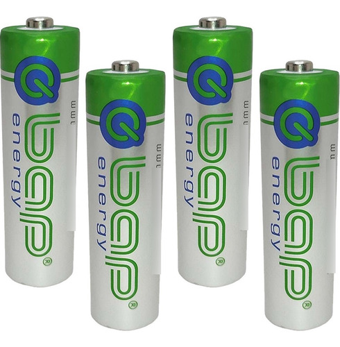 Imagem 2 de 5 de Pilha Recarregável Aa 2700mah Bap Energy Bap650 - 4 Unidades