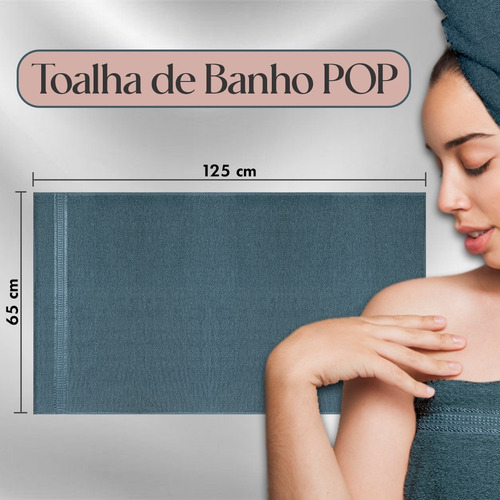 Imagem 3 de 6 de Kit C/ 15 Toalhas De Banho - 65cm X 1,25m (270gm²) Atacado