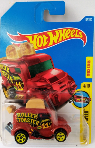 Hot Wheels Rollers Toasted Rojo