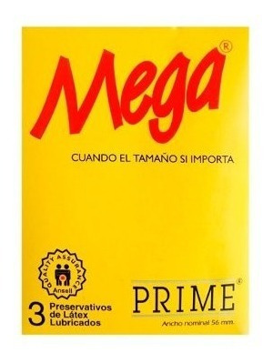 Preservativos Prime Mega X 3 Unidades San Roque