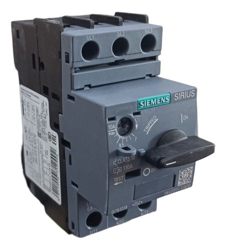 Guardamotor Siemens 3rv2011-1ja10, Rango 7-10 Amp 690v