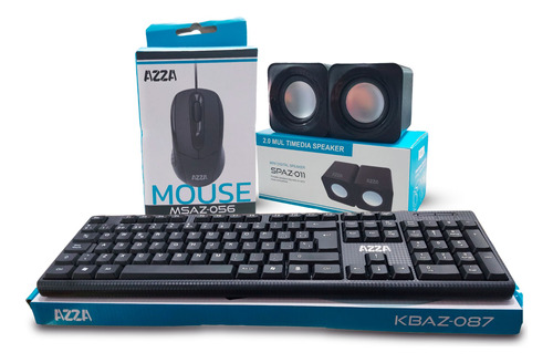 Combo Teclado Mouse Cornetas Usb Pc Laptops Mdj