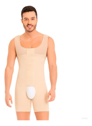 Faja Colombiana Hombre Entera Beige F-0061 Myd - Paopink