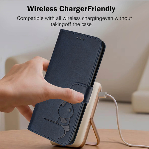 Funda Tipo Cartera Con Temática De Panda Para Oppo A60 4g/a60 5g-3 Con Ranuras Para Tarjetas, Cierre Magnético, Impermeable