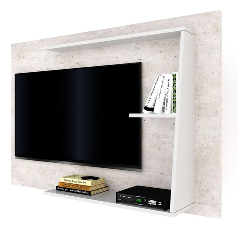 Panel Para Lcd/led Rack Mueble Living Comedor Sala H/55 Color Gris