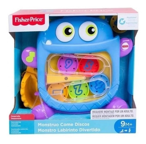 Imagen 2 de 6 de Monstruo Didactico Fisher Price Come Discos Original